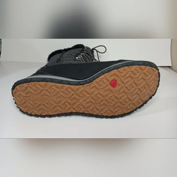 Salomon Hime High Snow Winter Boots Womens Size 7 EUR 38 Black Asphalt Pewter - Picture 10 of 12